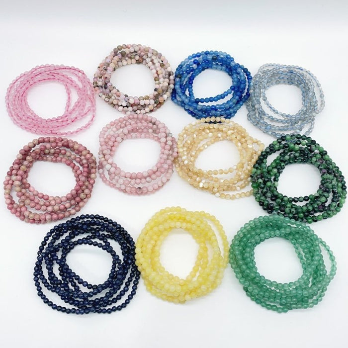 11 Types Mini Beads Bracelet Aventurine&Rose Quartz Wholesale