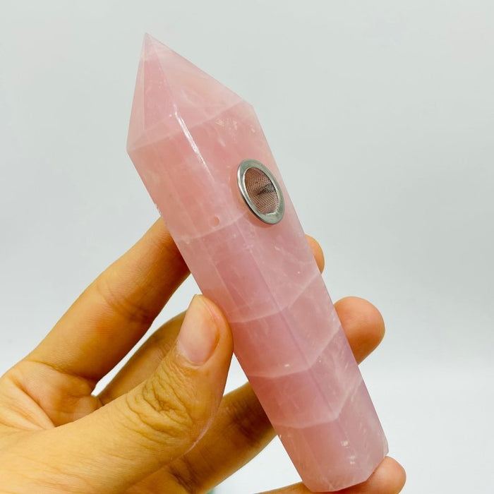 11 Types Side Hole Crystal Pipes Sodalite Apatite Rose Quartz Wholesale