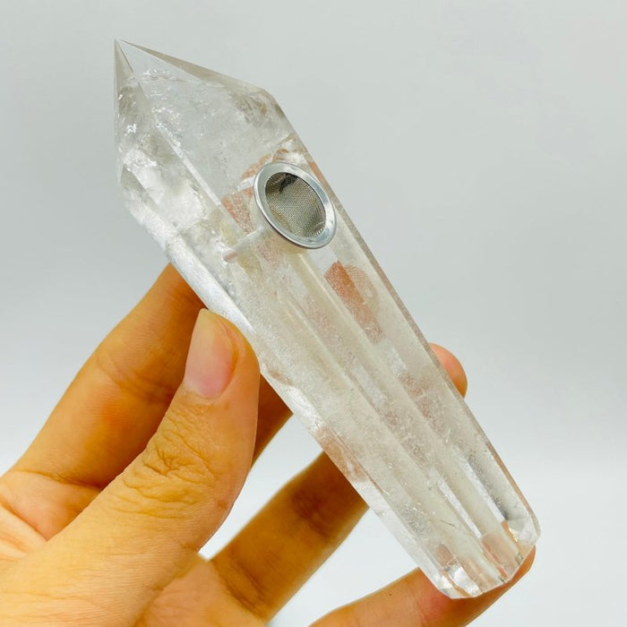 11 Types Side Hole Crystal Pipes Sodalite Apatite Rose Quartz Wholesale