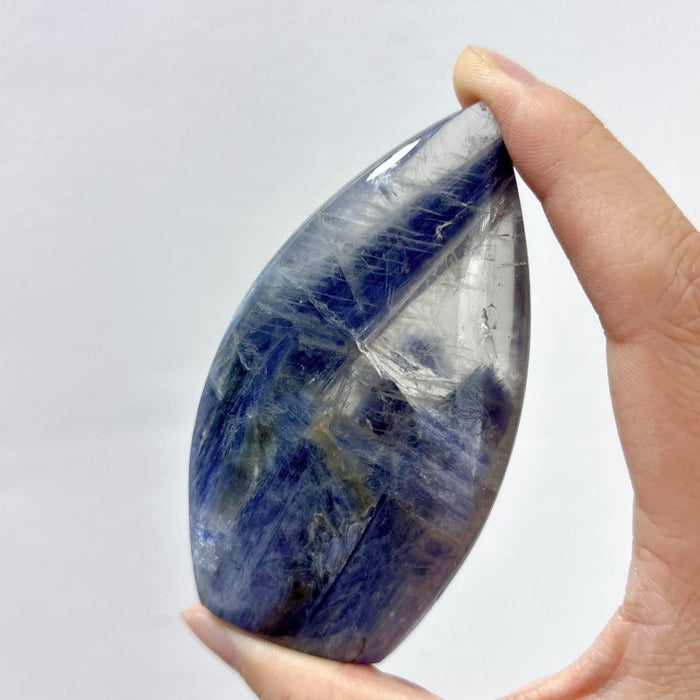12 Pieces Beautiful Blue Kyanite Mixed Clear Quartz Arrow Head Shape Carving