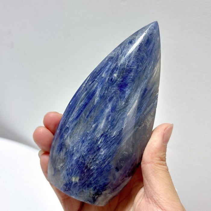 12 Pieces Beautiful Blue Kyanite Mixed Clear Quartz Arrow Head Shape Carving