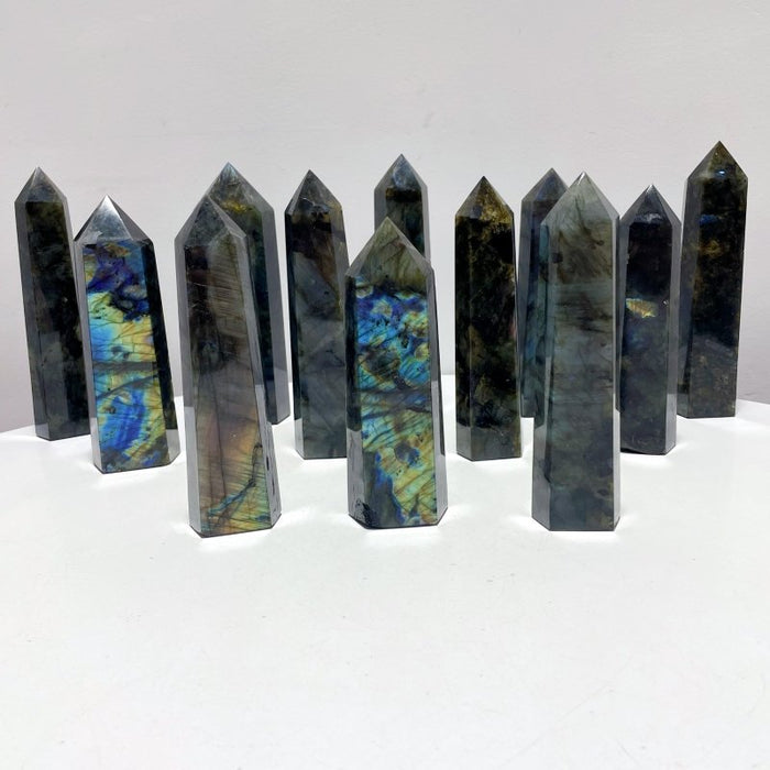 12 Pieces Beautiful Labradorite Large Tower