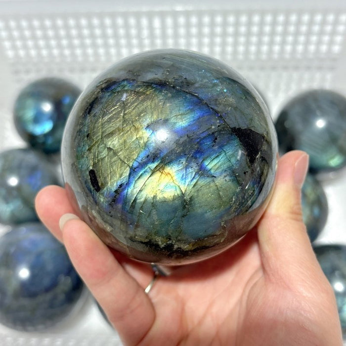 12 Pieces High Quality Labradorite Spheres