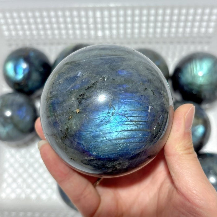 12 Pieces High Quality Labradorite Spheres