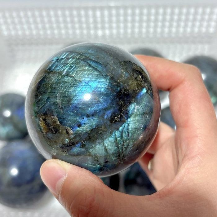 12 Pieces High Quality Labradorite Spheres
