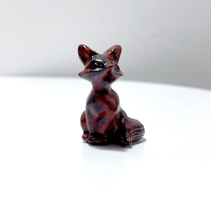 12 Types Fox Carving Wholesale Obsidian Pink Opal Yooperlite