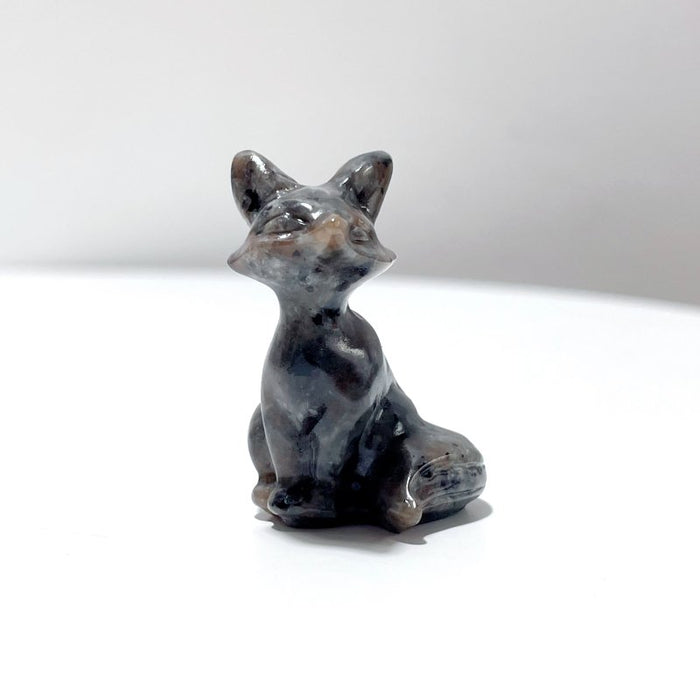 12 Types Fox Carving Wholesale Obsidian Pink Opal Yooperlite