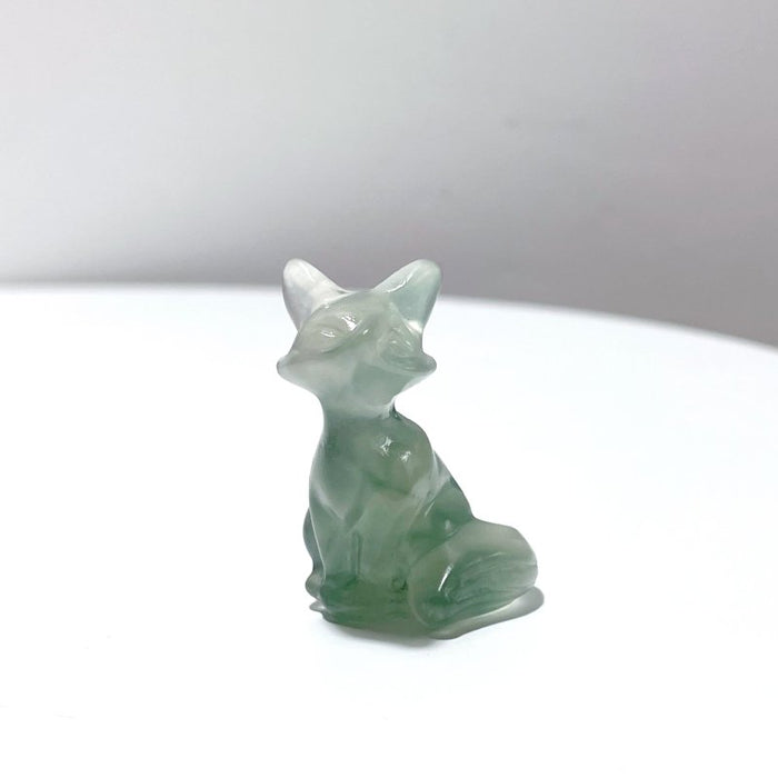 12 Types Fox Carving Wholesale Obsidian Pink Opal Yooperlite