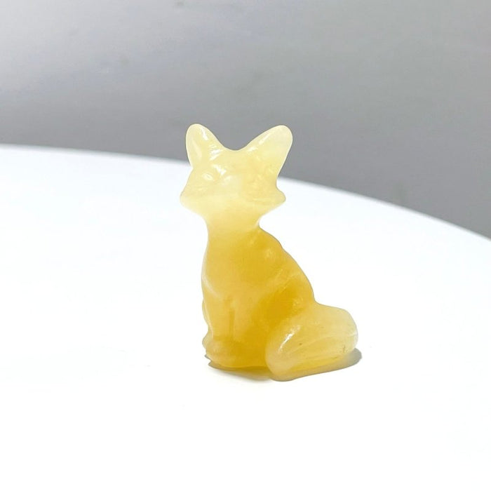 12 Types Fox Carving Wholesale Obsidian Pink Opal Yooperlite