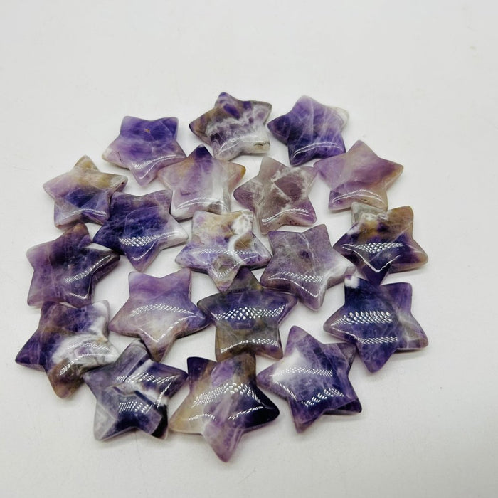 1.2in(30mm) Chevron Amethyst Star Wholesale