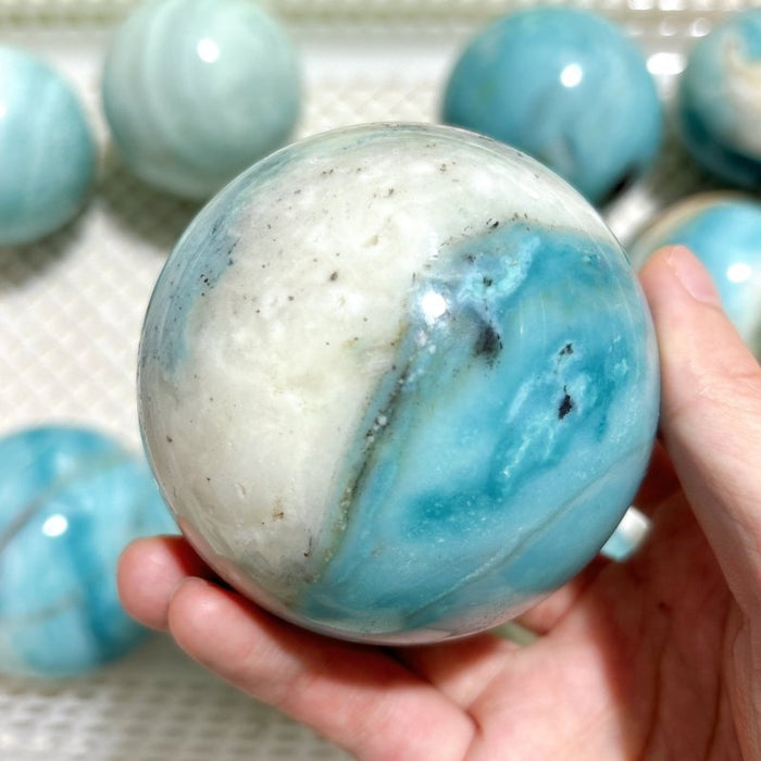 13 Pieces Beautiful Caribbean Calcite Spheres