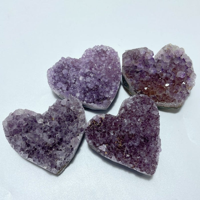 14 Pieces Beautiful Large Amethyst Cluster Heart