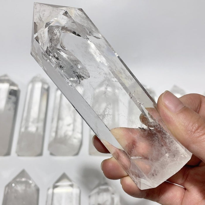 14 Pieces Fat Clear Quartz Tower Points Crystal