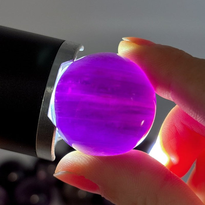 14 Pieces High Quality Purple Lepidolite Spark Spheres