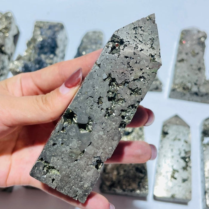 14 Pieces Pyrite Tower Points