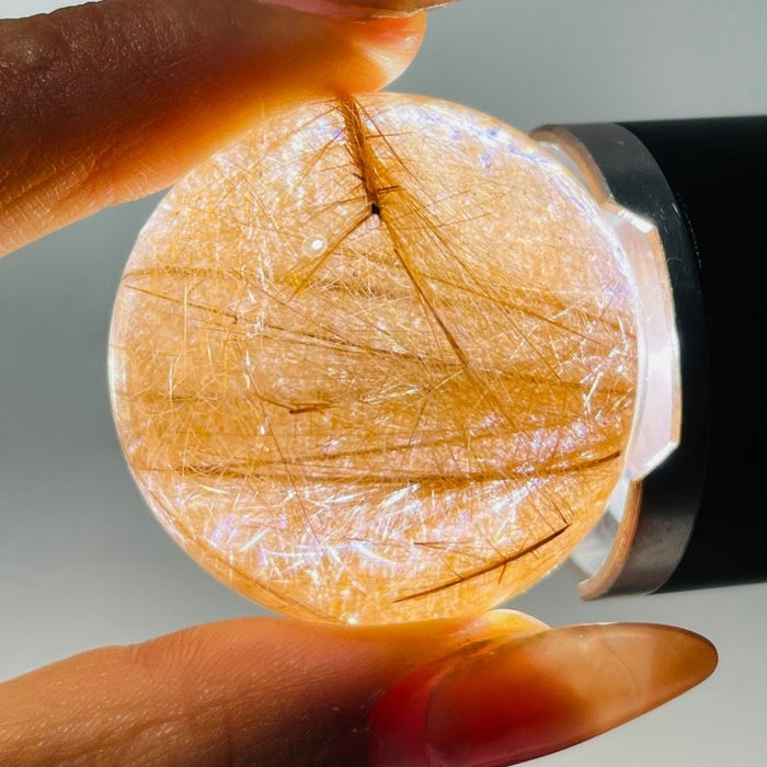 1.4in (3.6cm) Rare Gold Rutile Crystal Sphere