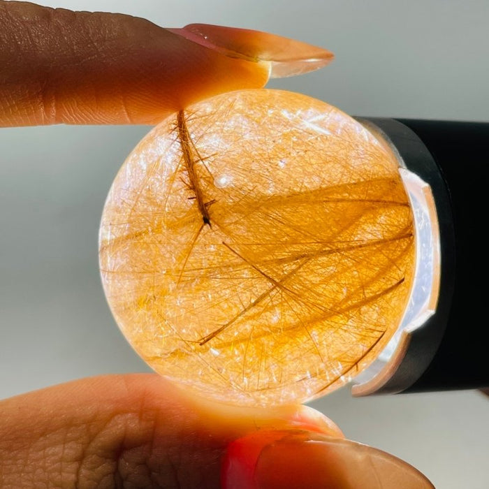 1.4in (3.6cm) Rare Gold Rutile Crystal Sphere