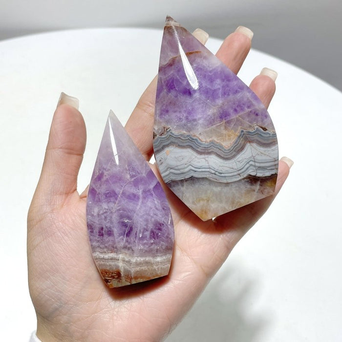 15 Pieces Beautiful Amethyst Mixed Striped Agate Arrow Head