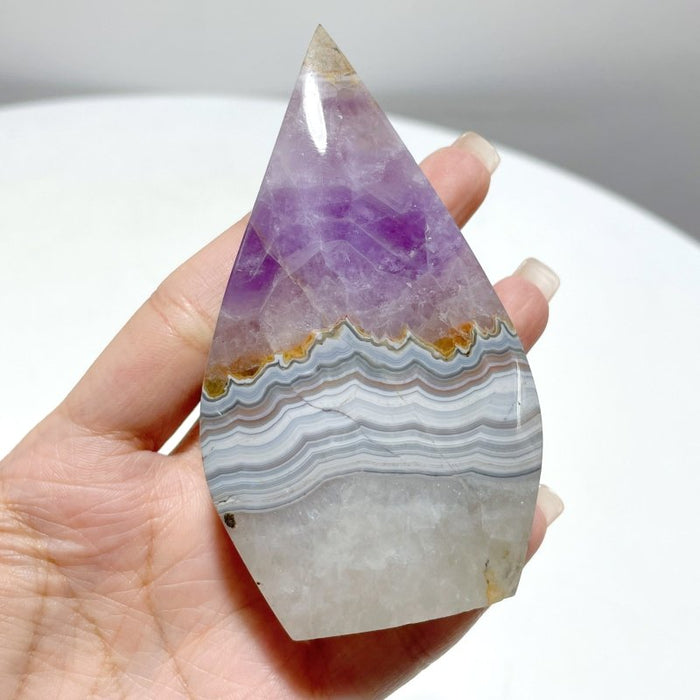 15 Pieces Beautiful Amethyst Mixed Striped Agate Arrow Head