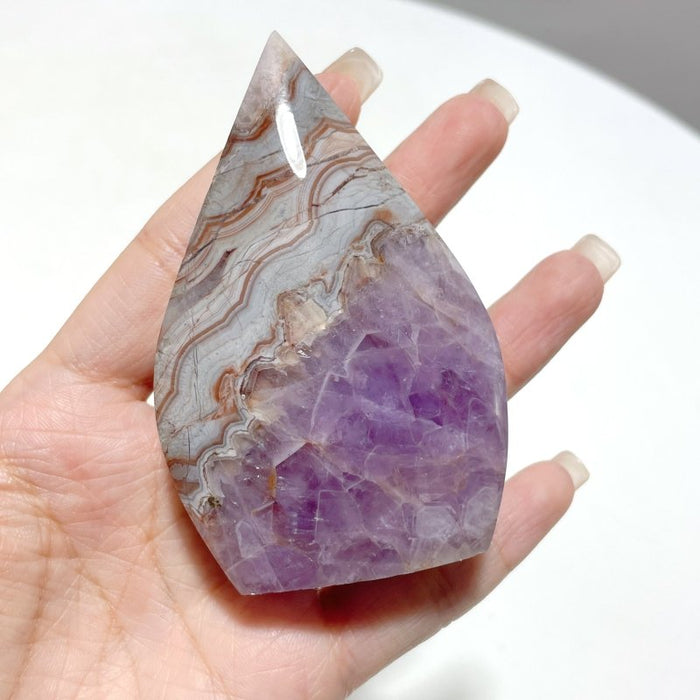 15 Pieces Beautiful Amethyst Mixed Striped Agate Arrow Head