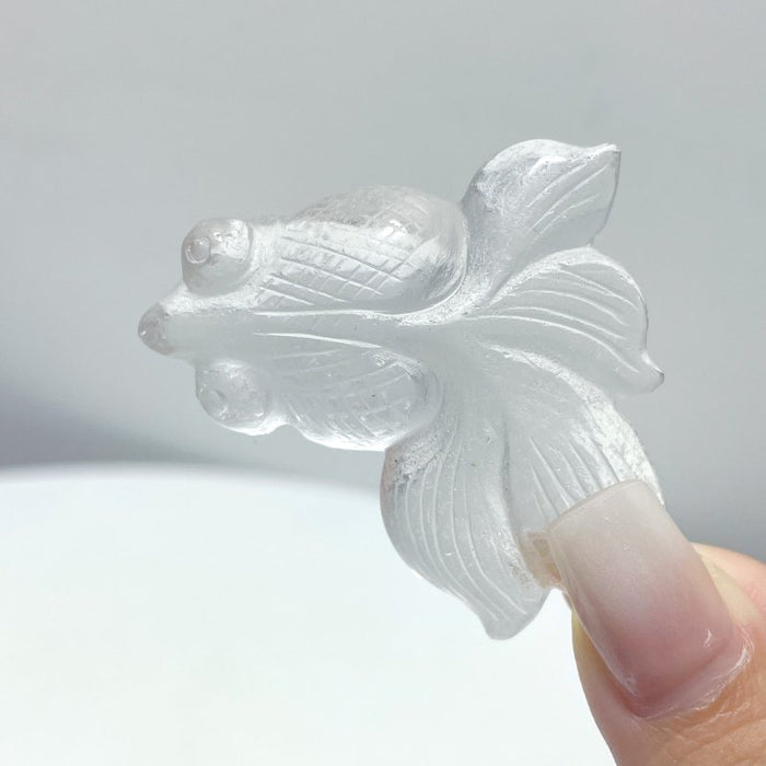 15 Pieces Goldfish Carvings - Different Materials