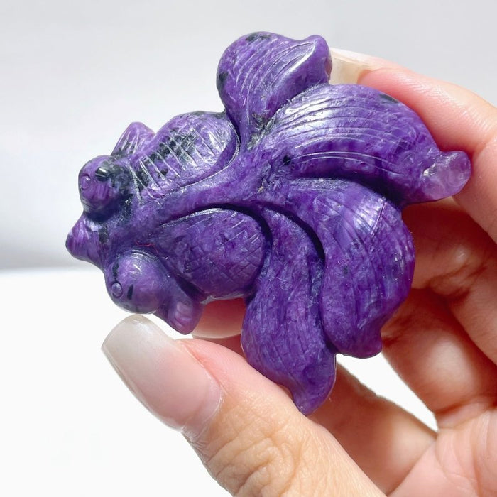 15 Pieces Goldfish Carvings - Different Materials