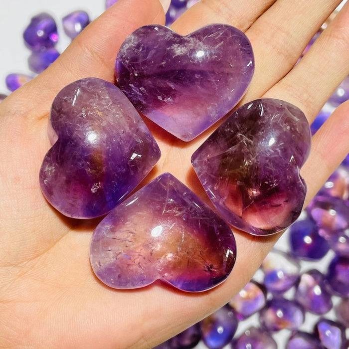 152 Pieces Small Ametrine Heart Crystal
