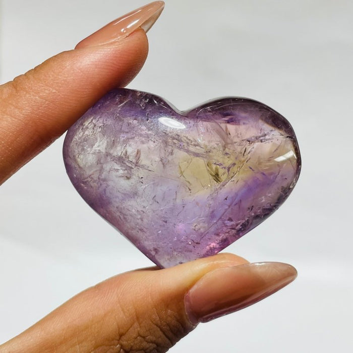 152 Pieces Small Ametrine Heart Crystal