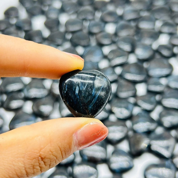 159 Pieces Astrophyllite Stones Heart Wholesale