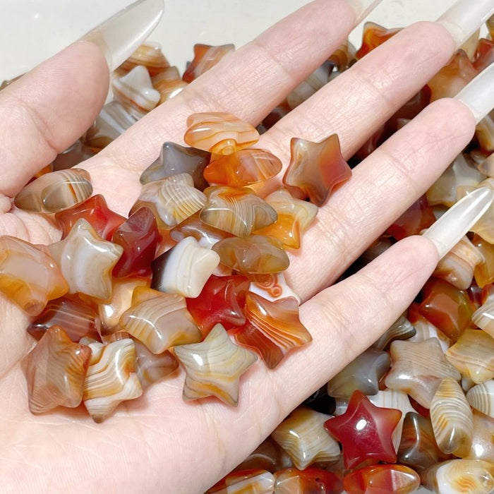 1.5cm Mini Carnelian Star DIY Pendant Wholesale