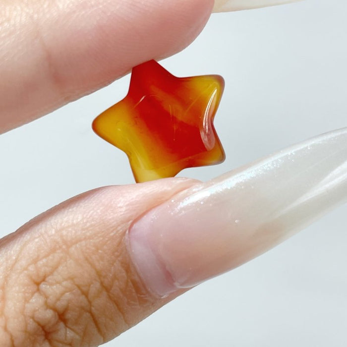 1.5cm Mini Carnelian Star DIY Pendant Wholesale