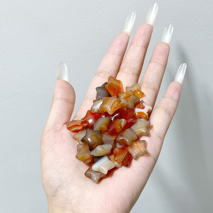 1.5cm Mini Carnelian Star DIY Pendant Wholesale