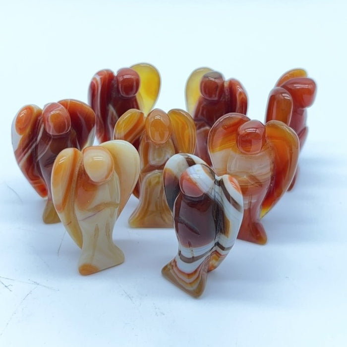 1.5in Carnelian Angel Carving Wholesale