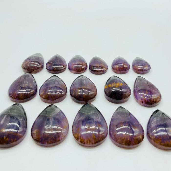 16 Pieces Auralite 23 Teardrop Pendant Crystal DIY