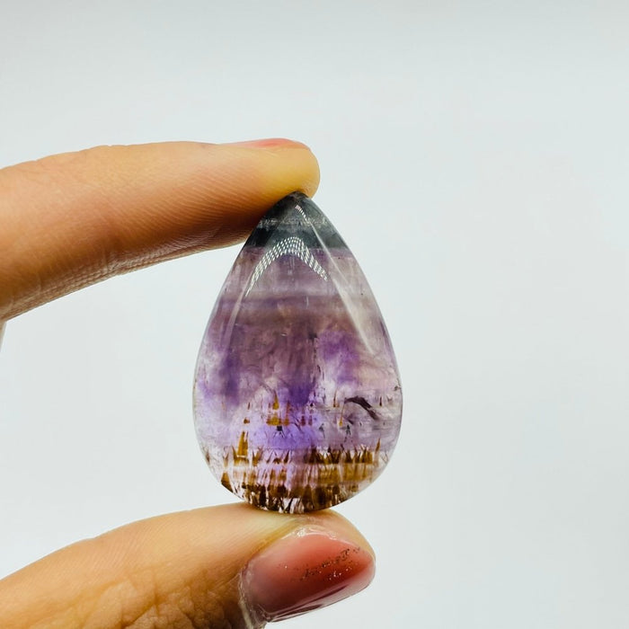 16 Pieces Auralite 23 Teardrop Pendant Crystal DIY