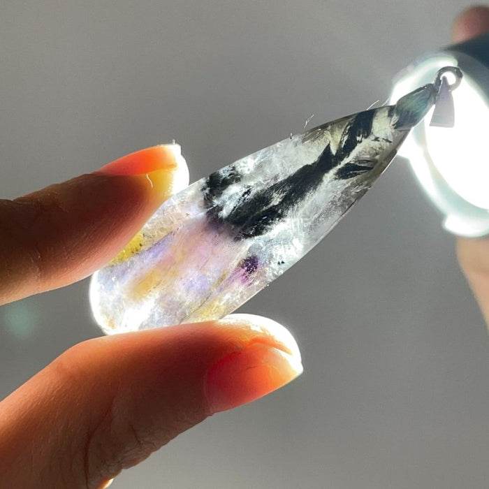 16 Pieces Rare Auralite 23 Ametrine Mixed Pyrite Crystal For Collection