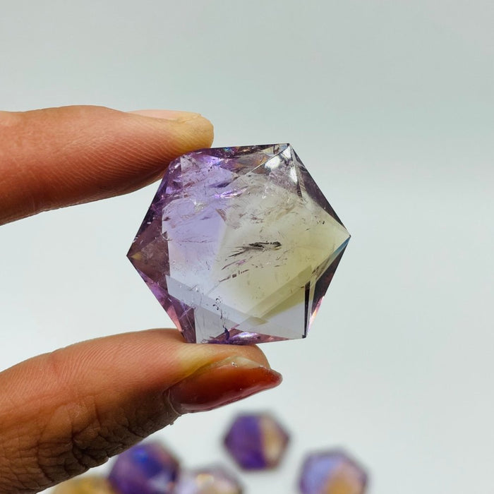 17 Pieces Beautiful High Quality Ametrine Star Of David Crystals