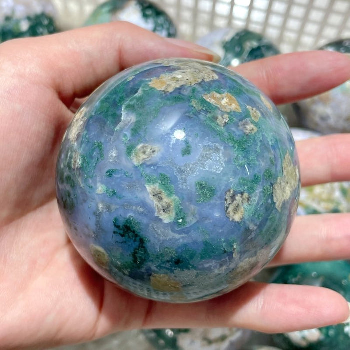 17 Pieces Beautiful Ocean Jasper Spheres