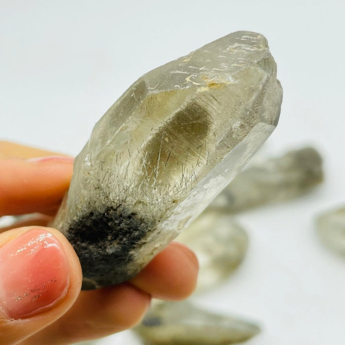 17 Pieces Raw Black Rutile Crystals