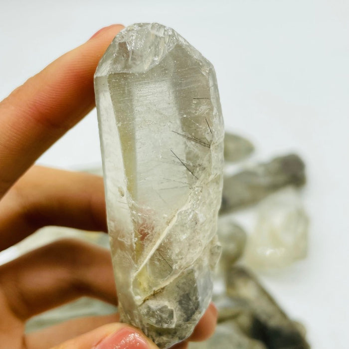 17 Pieces Raw Black Rutile Crystals