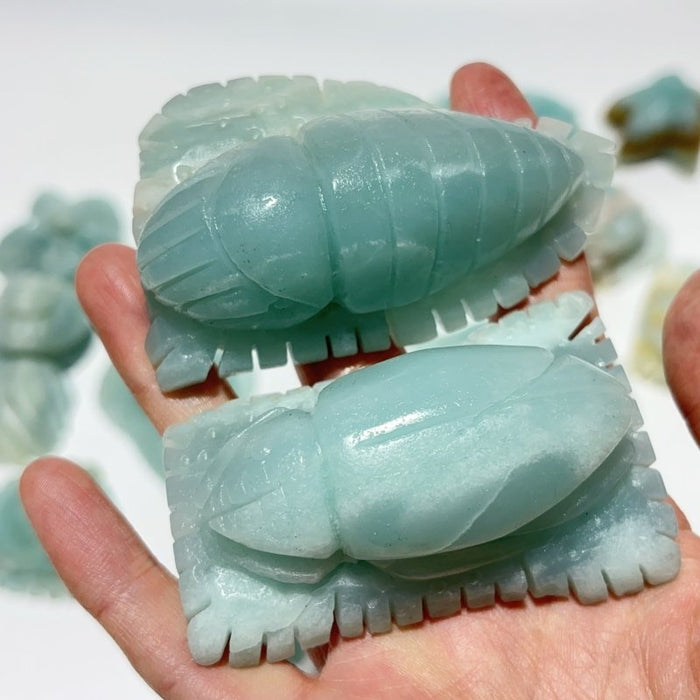 18 Pieces Caribbean Calcite Sea Animals Carving Wholesale
