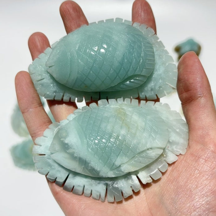 18 Pieces Caribbean Calcite Sea Animals Carving Wholesale