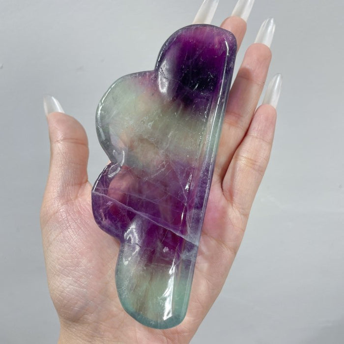 18 Pieces Colorful Fluorite Clouds Shallow Bowl