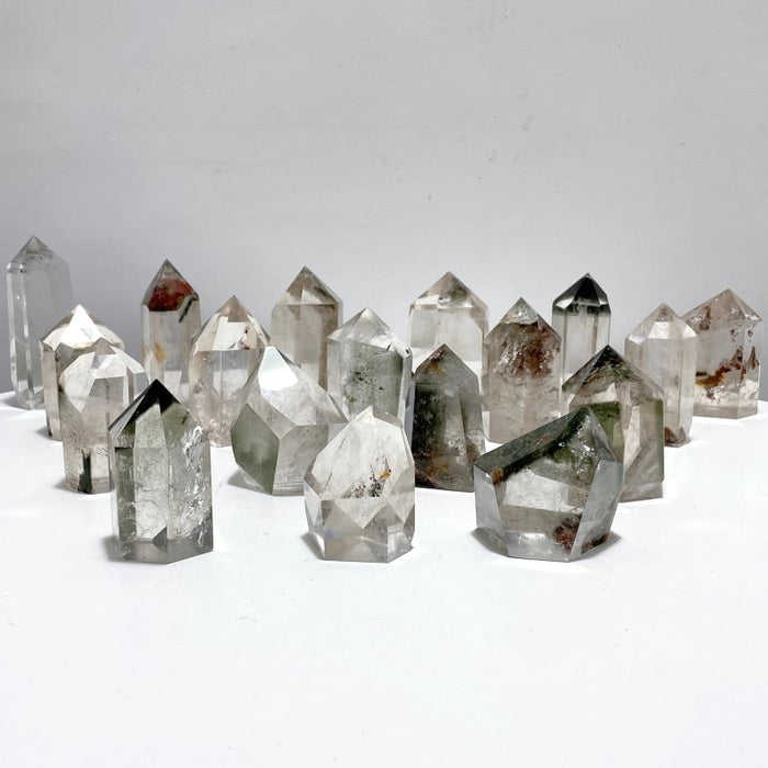 18 Pieces Garden Quartz Clear Tower