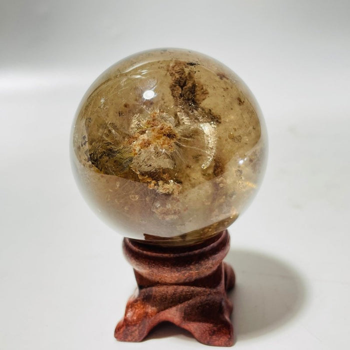 1.8in (4.8cm) Rare Gold Rutile Crystal Sphere