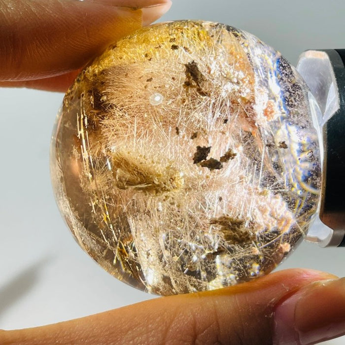 1.8in (4.8cm) Rare Gold Rutile Crystal Sphere