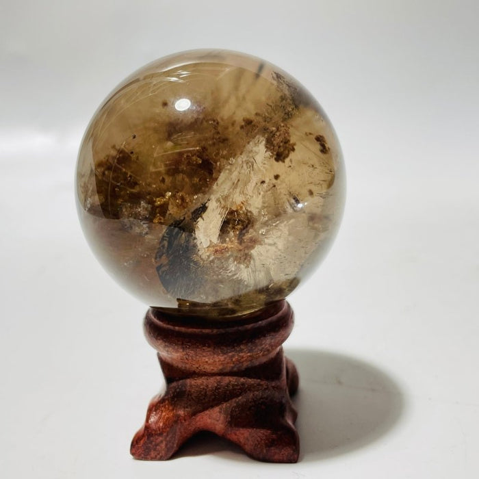 1.8in (4.8cm) Rare Gold Rutile Crystal Sphere