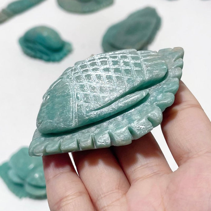 19 Pieces Beautiful Amazonite Sea Animal Carving