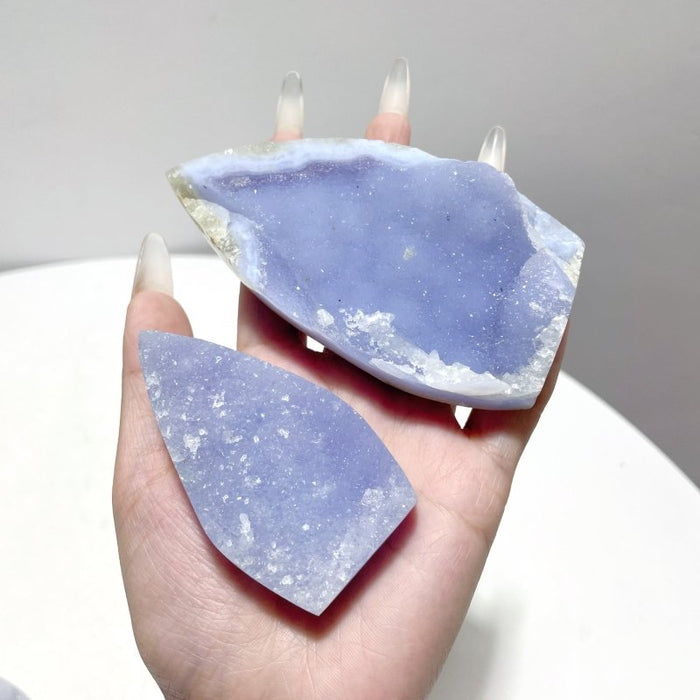 19 Pieces Blue Chalcedony Arrow Head Shape