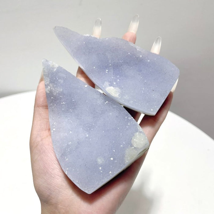 19 Pieces Blue Chalcedony Arrow Head Shape